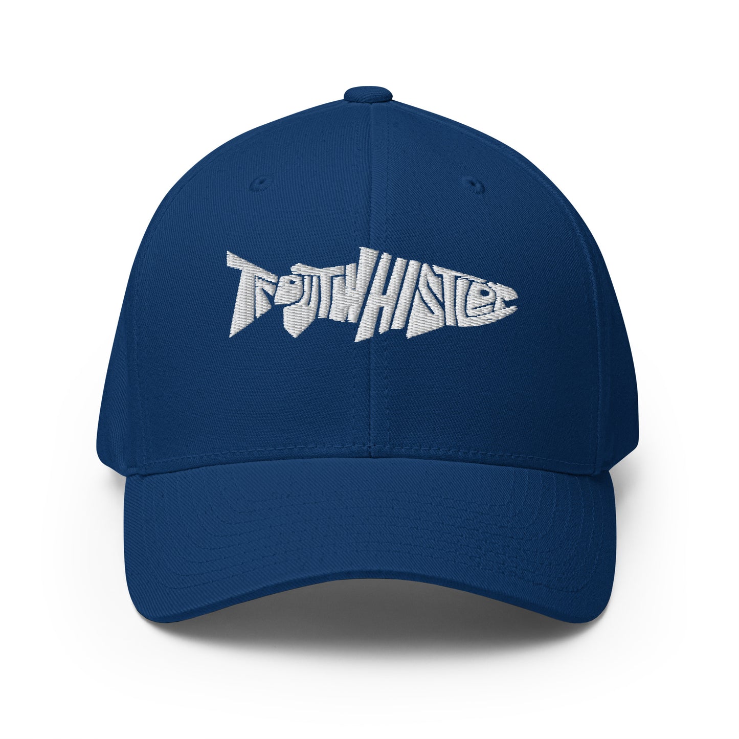 TroutWhistler - Structured Twill Cap | Blue w/ White Logo