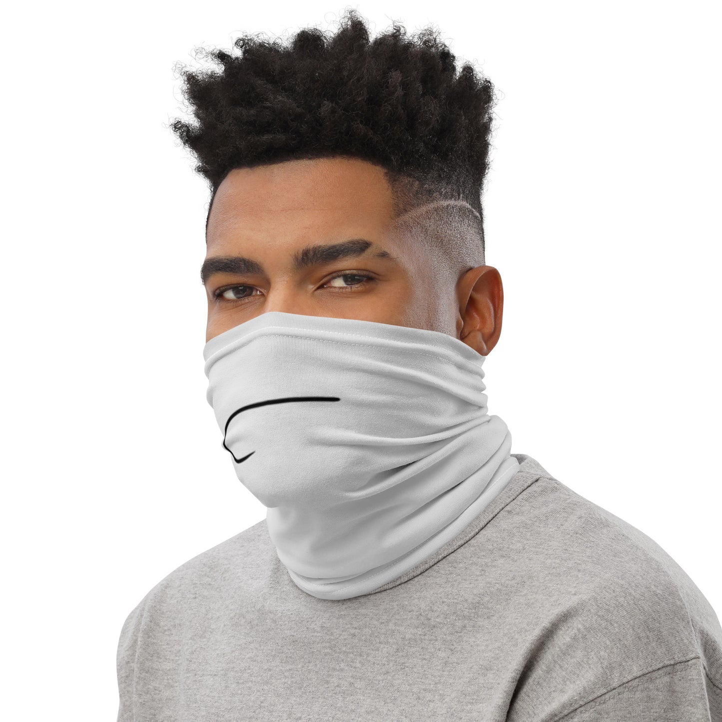 TroutWhistler - Neck Gaiter | Grey W/ Dark Hook