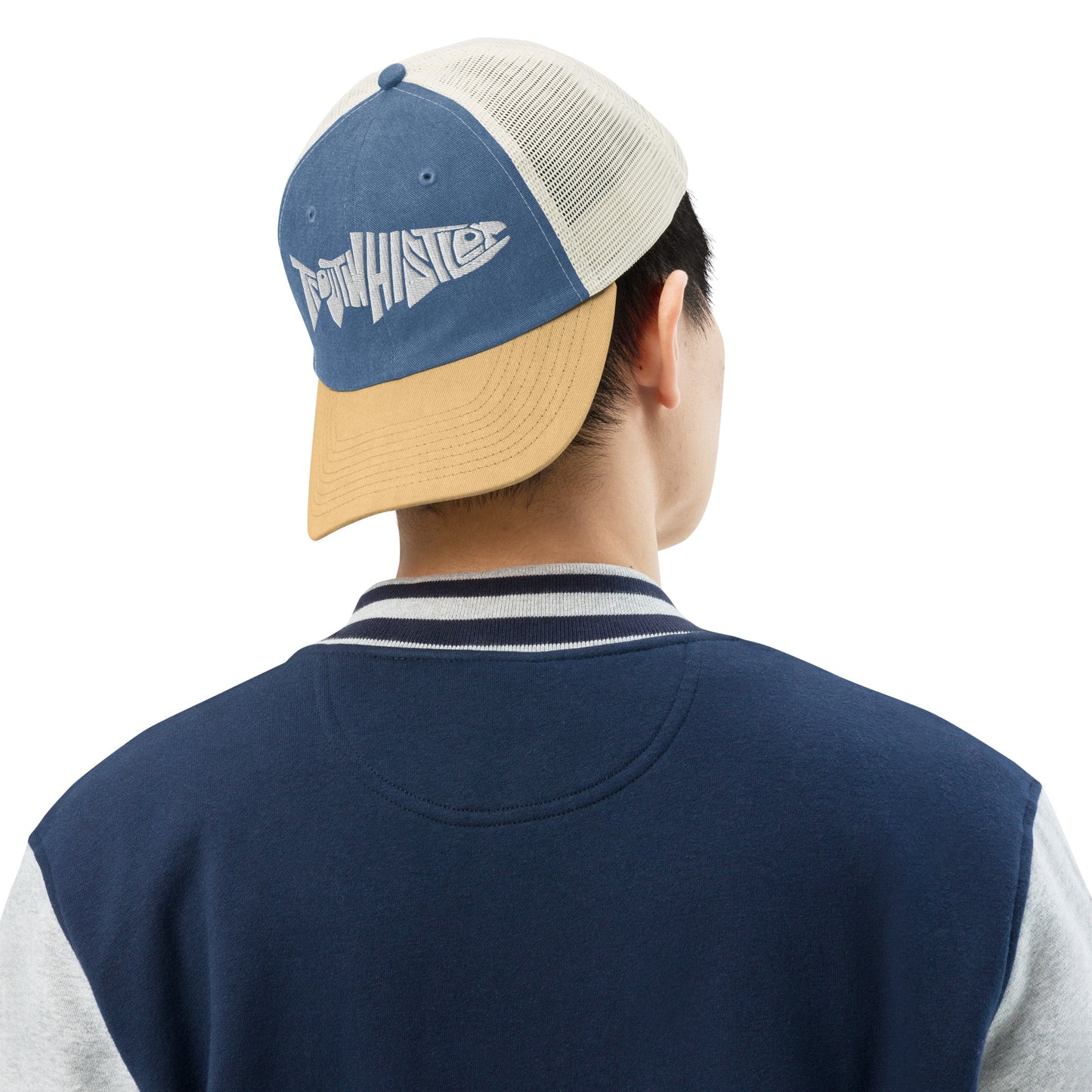 TroutWhistler - Pigment-dyed Cap | Light w/ White Logo