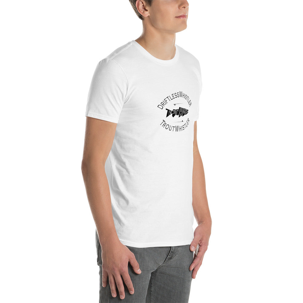 DriftlessWhistler - Short-Sleeve Unisex T-Shirt | Light w/ Black Logo