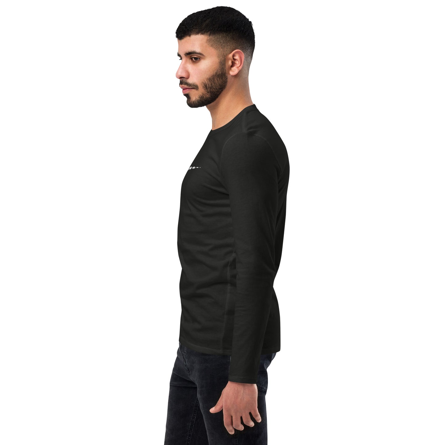 TroutWhistler - Fashion Long Sleeve Shirt | Dark w/ White Multi-Logo