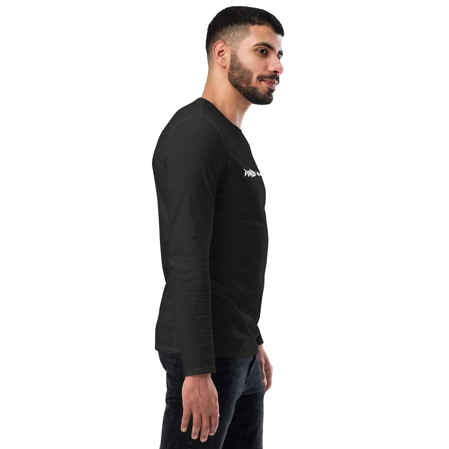 TroutWhistler - Fashion Long Sleeve Shirt | Dark w/ White Multi-Logo