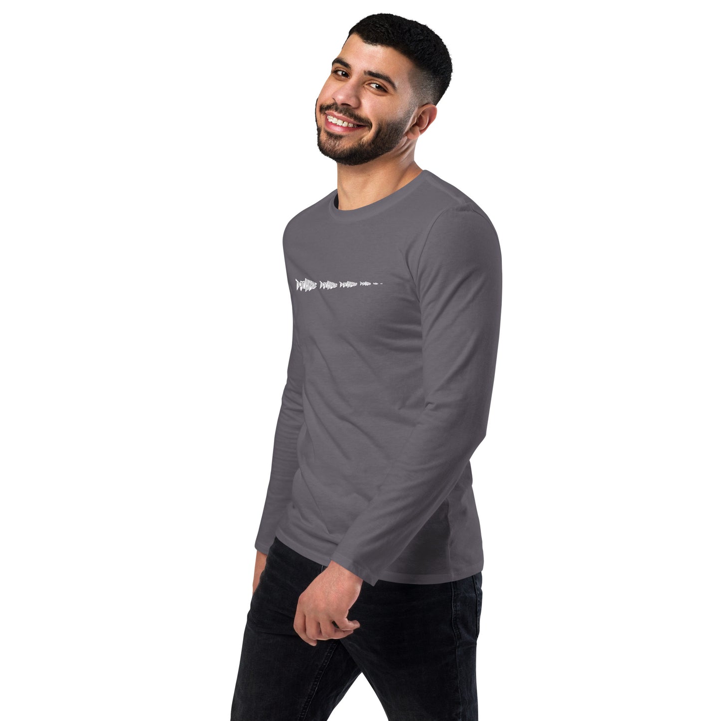 TroutWhistler - Fashion Long Sleeve Shirt | Dark w/ White Multi-Logo