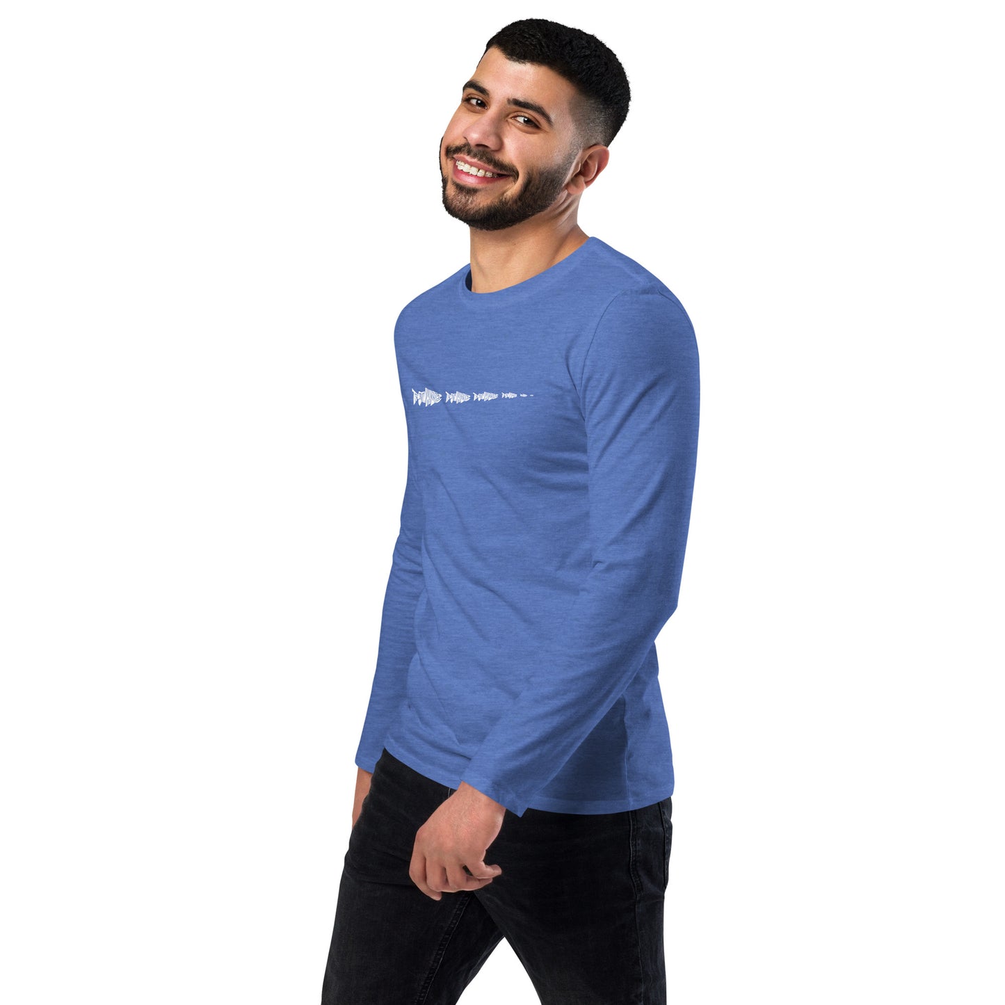 TroutWhistler - Fashion Long Sleeve Shirt | Dark w/ White Multi-Logo