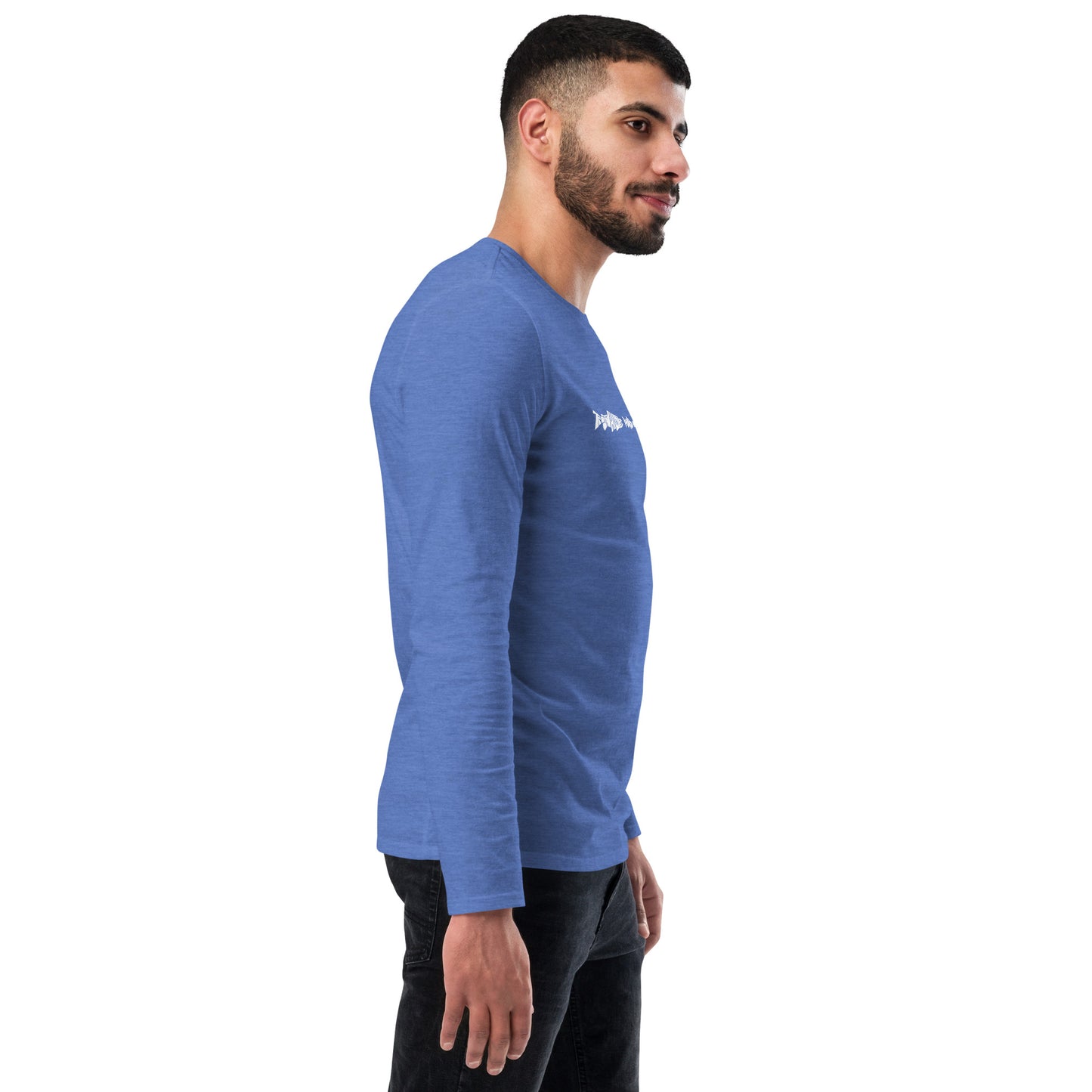 TroutWhistler - Fashion Long Sleeve Shirt | Dark w/ White Multi-Logo