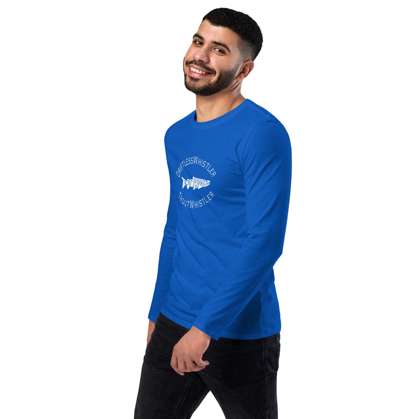 DriftlessWhistler - Fashion Long Sleeve Shirt | Dark w/ White Logo