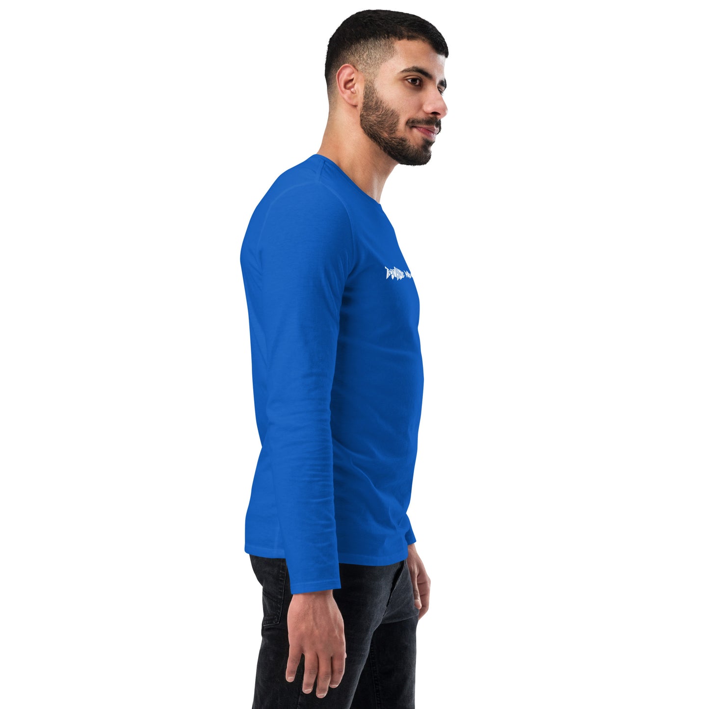 TroutWhistler - Fashion Long Sleeve Shirt | Dark w/ White Multi-Logo