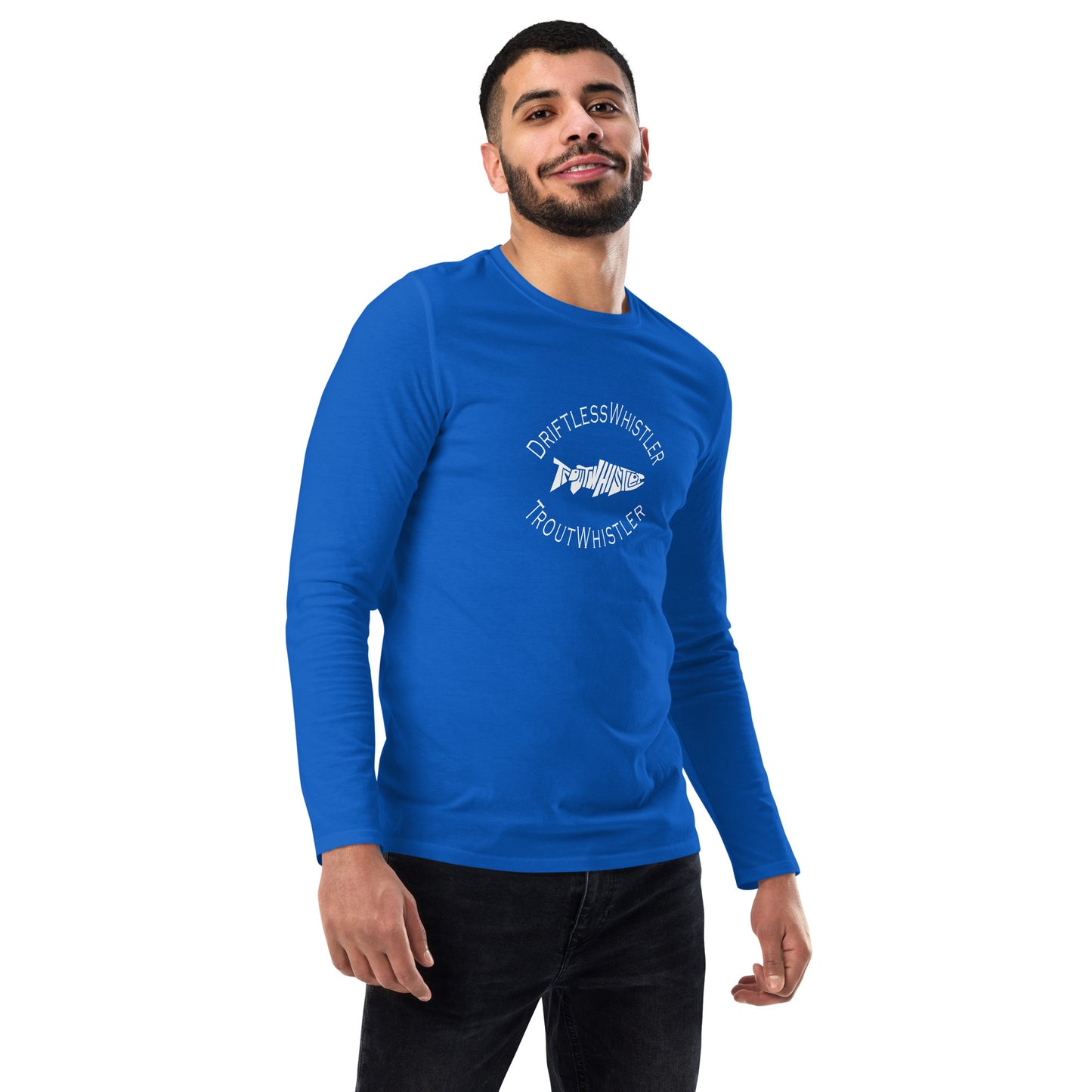DriftlessWhistler - Fashion Long Sleeve Shirt | Dark w/ White Logo