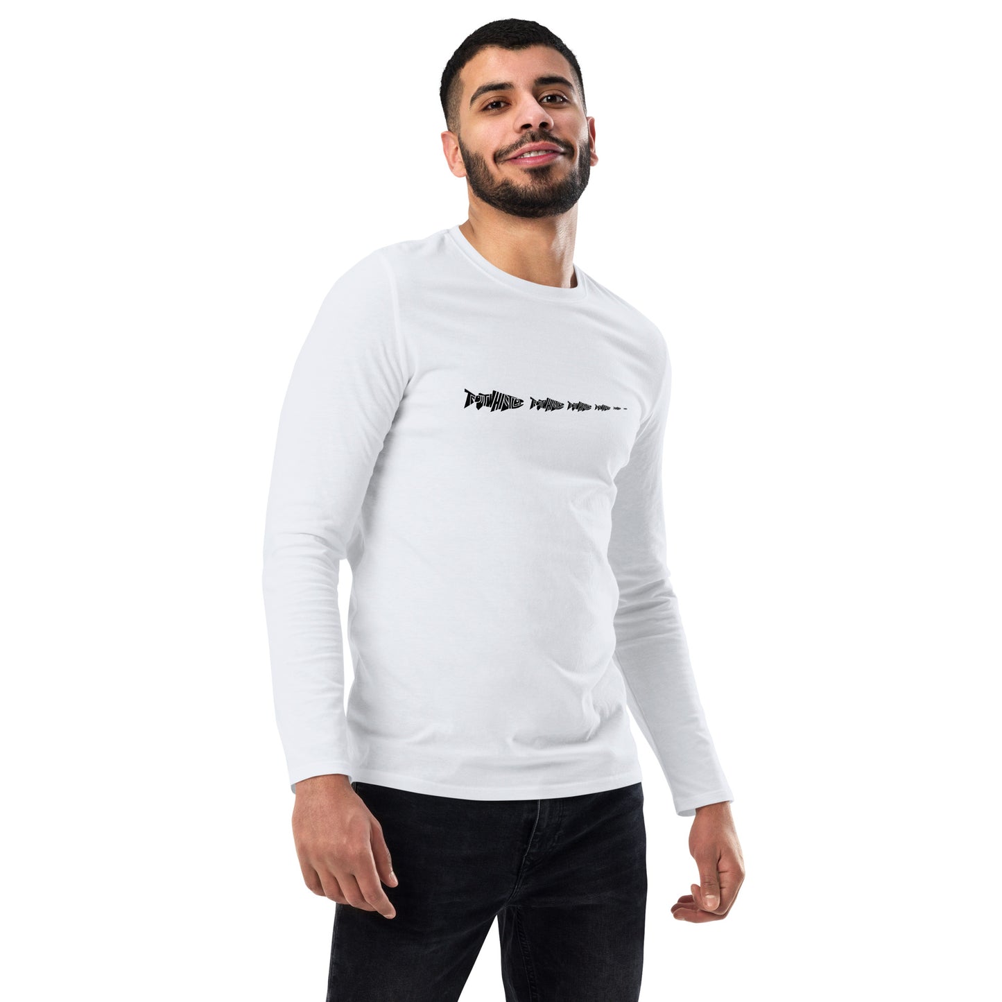 TroutWhistler - Fashion Long Sleeve Shirt | Light w/ Black Multi-Logo