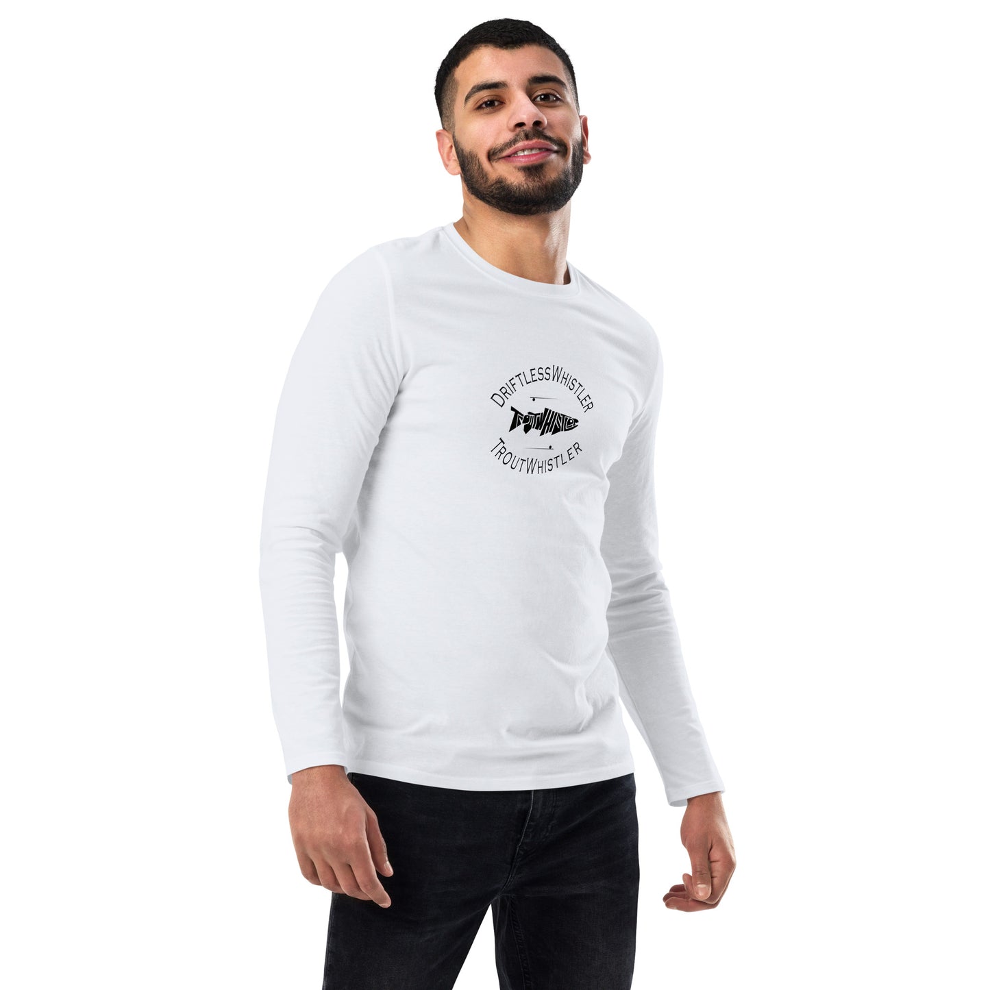 DriftlessWhistler - Fashion Long Sleeve Shirt | Dark w/ White Logo