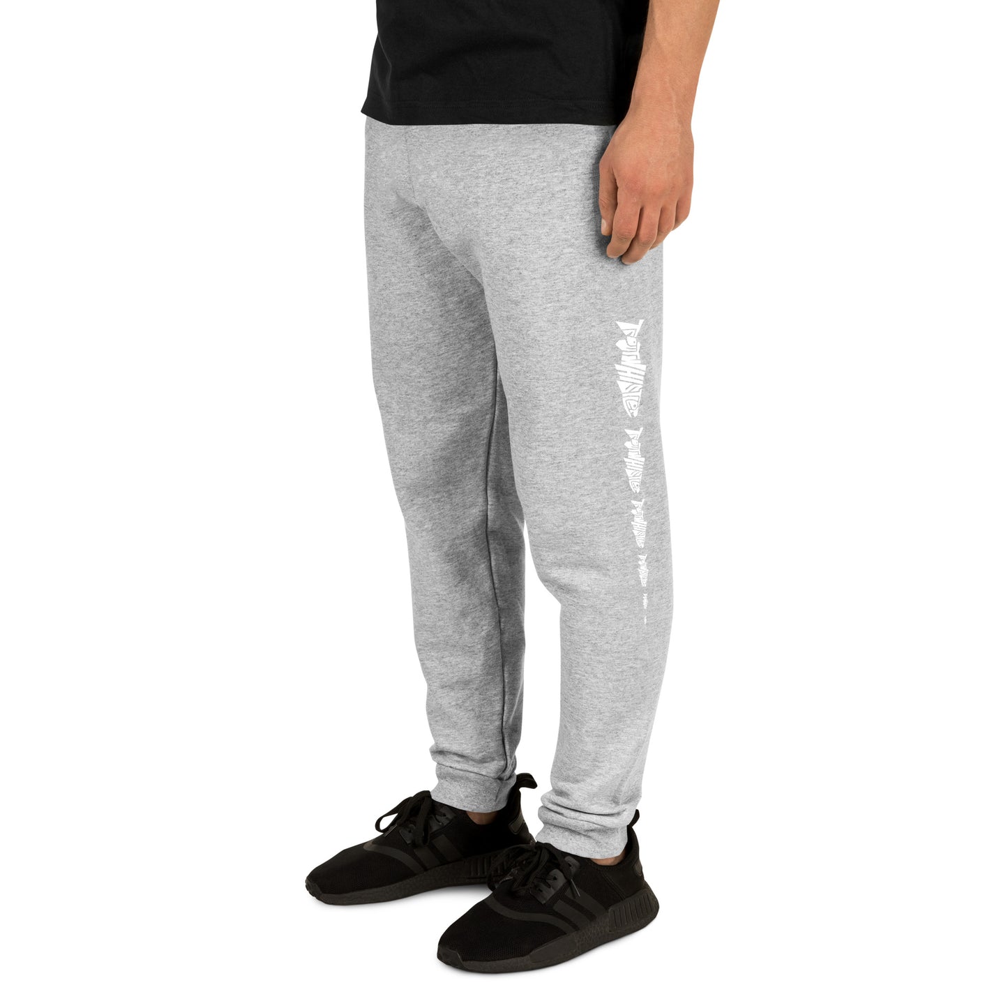 TroutWhistler - Men's Joggers | Dark w/ White Multi-Logos