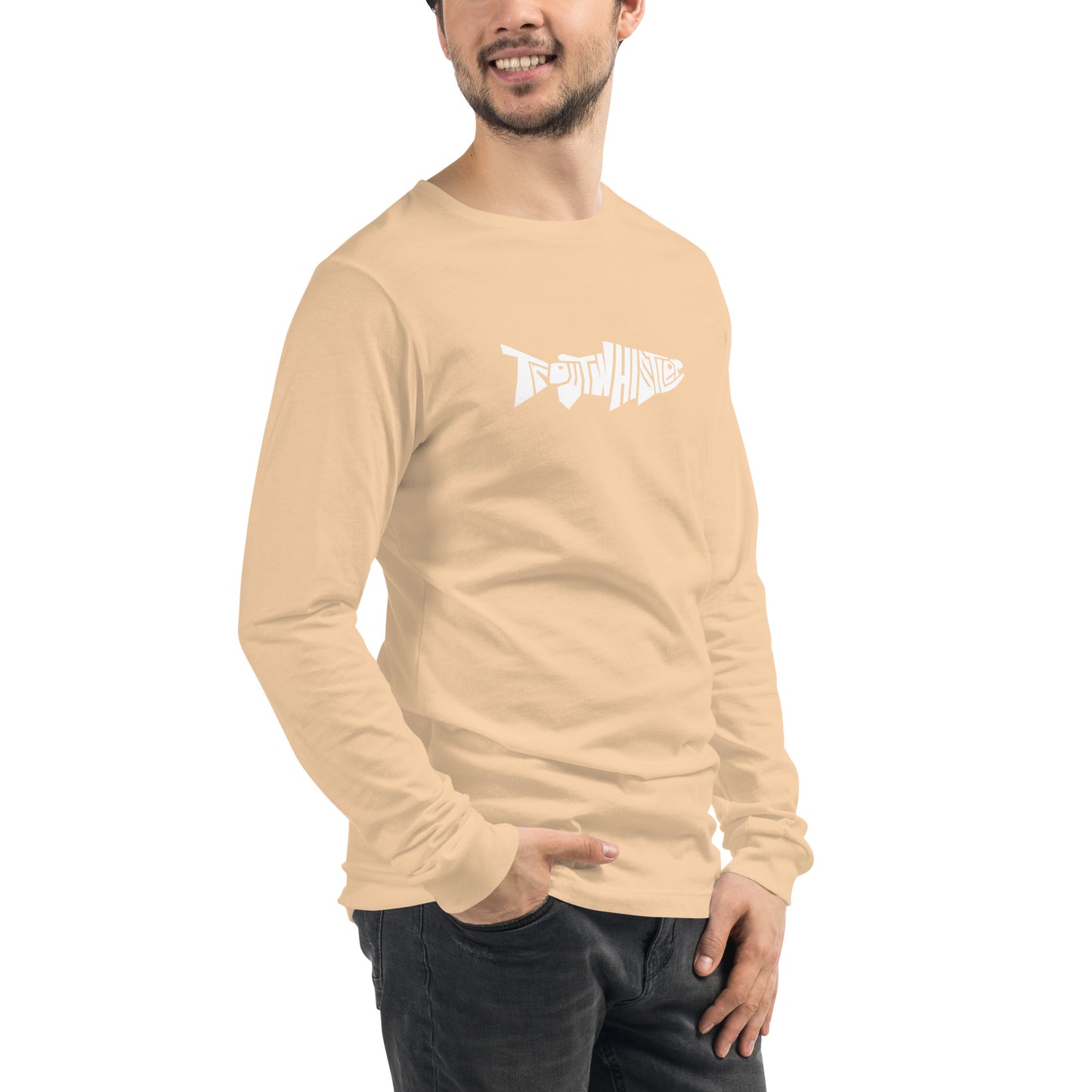 TroutWhistler - Long Sleeve Tee | Dark w/ White Logo
