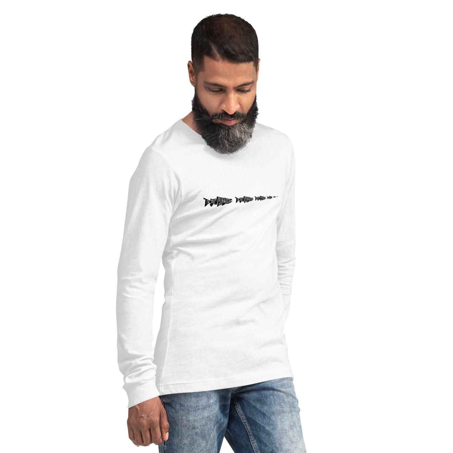 TroutWhistler - Long Sleeve Tee | Light w/ Black Multi-Logo