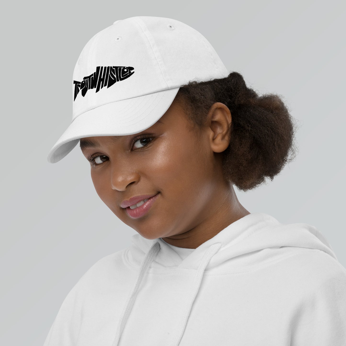 TroutWhistler - Youth Baseball Cap | Black Logo