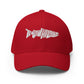 TroutWhistler - Structured Twill Cap | Red w/ White Logo