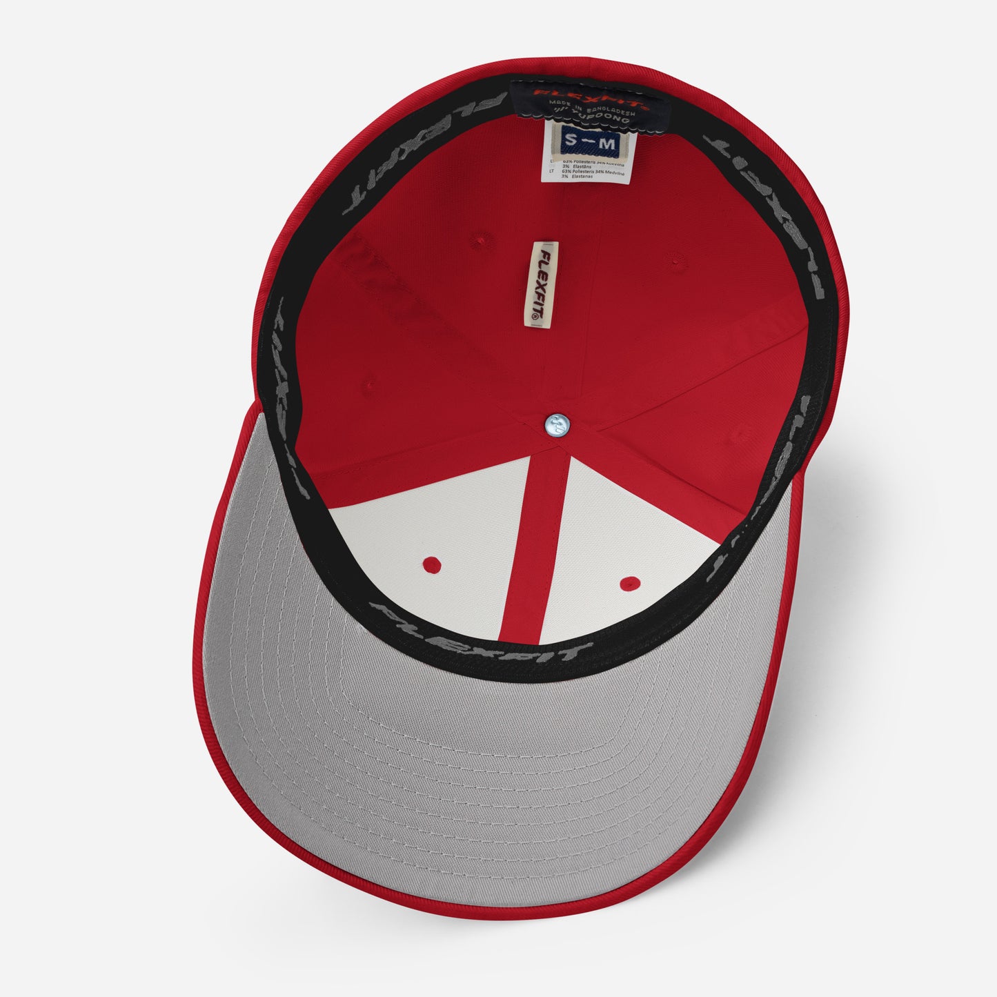 TroutWhistler - Structured Twill Cap | Red w/ White Logo