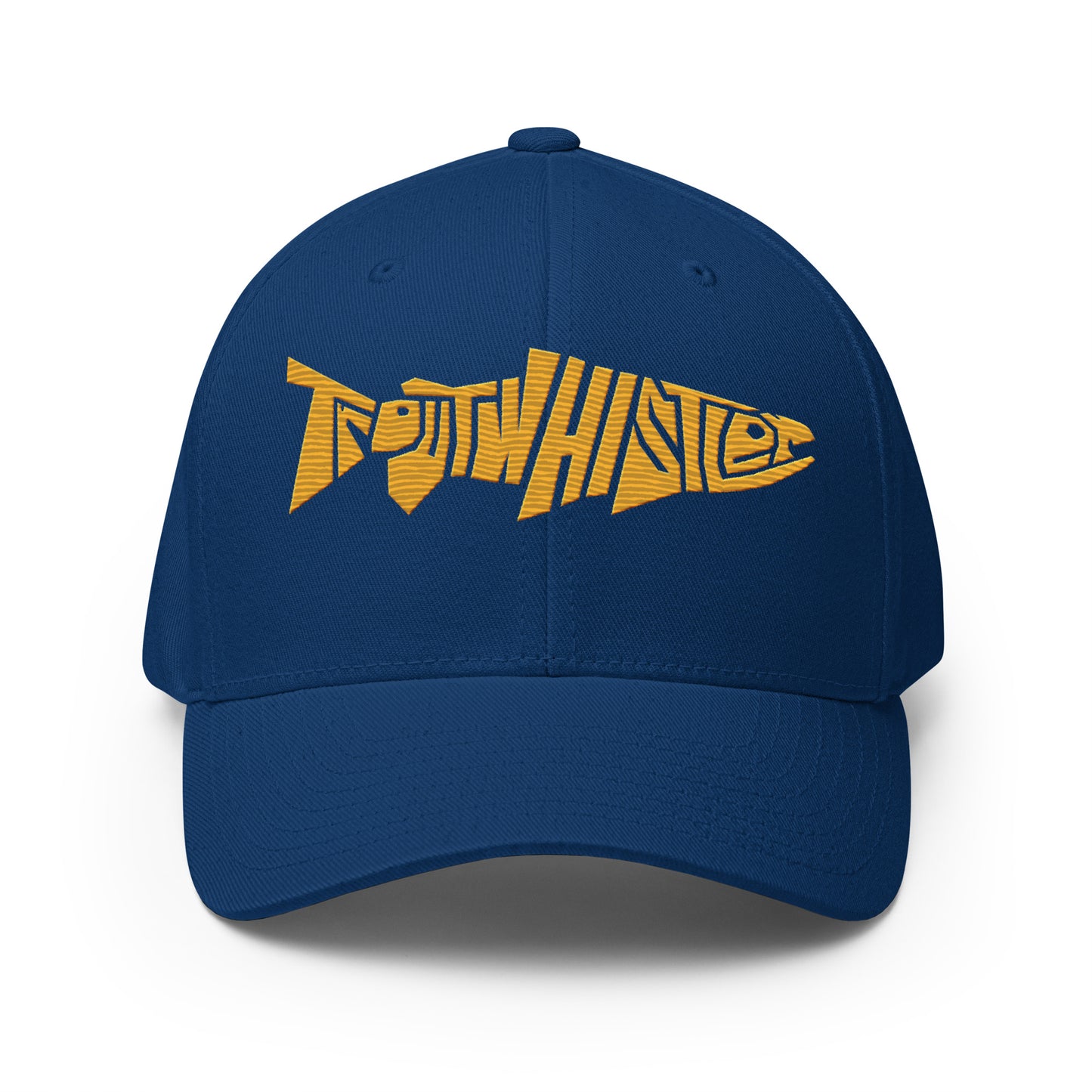 TroutWhistler - Structured Twill Cap | Blue w/ Yellow Logo