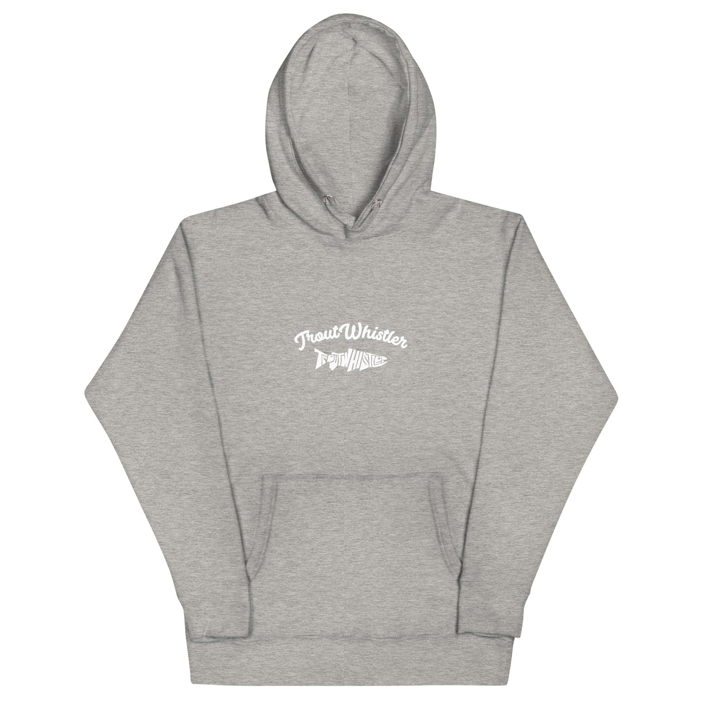 TroutWhistler - Men's Cotton Heritage Hoodies | Black w/ TroutWhistler Logo
