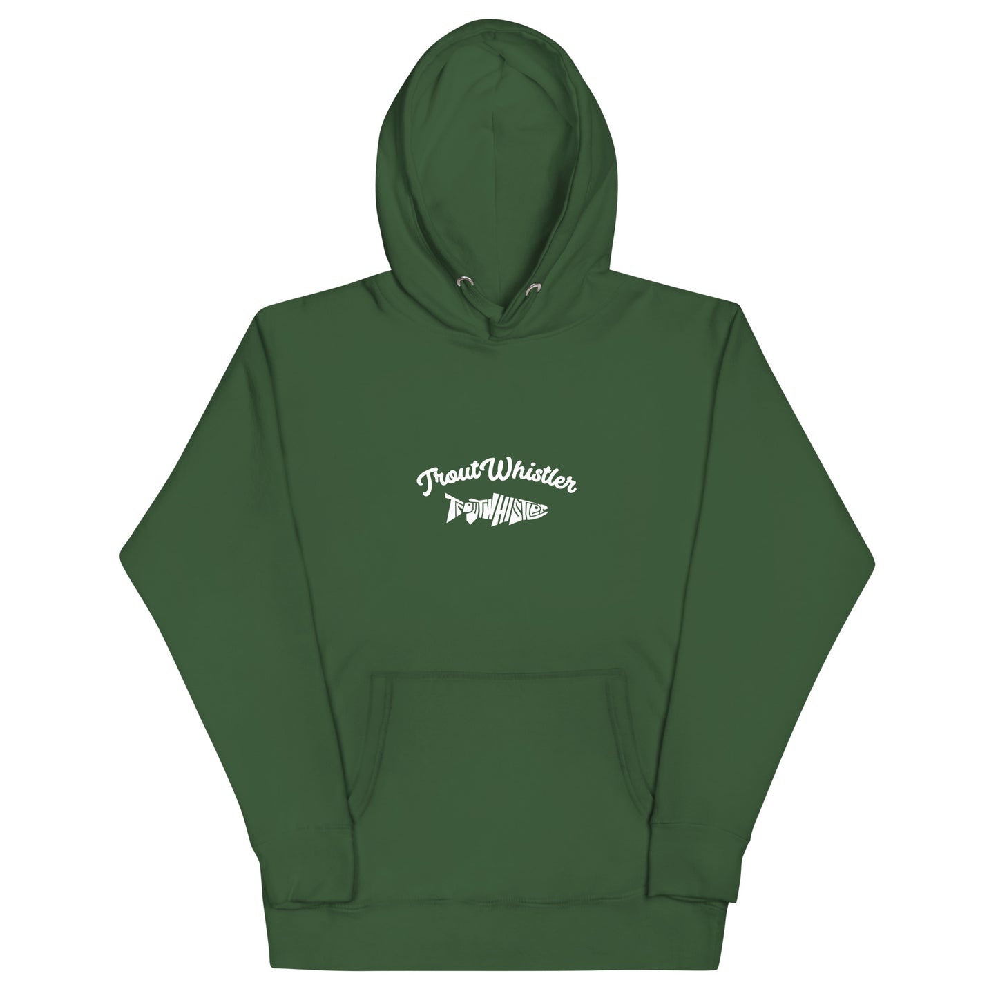 TroutWhistler - Men's Cotton Heritage Hoodies | Black w/ TroutWhistler Logo