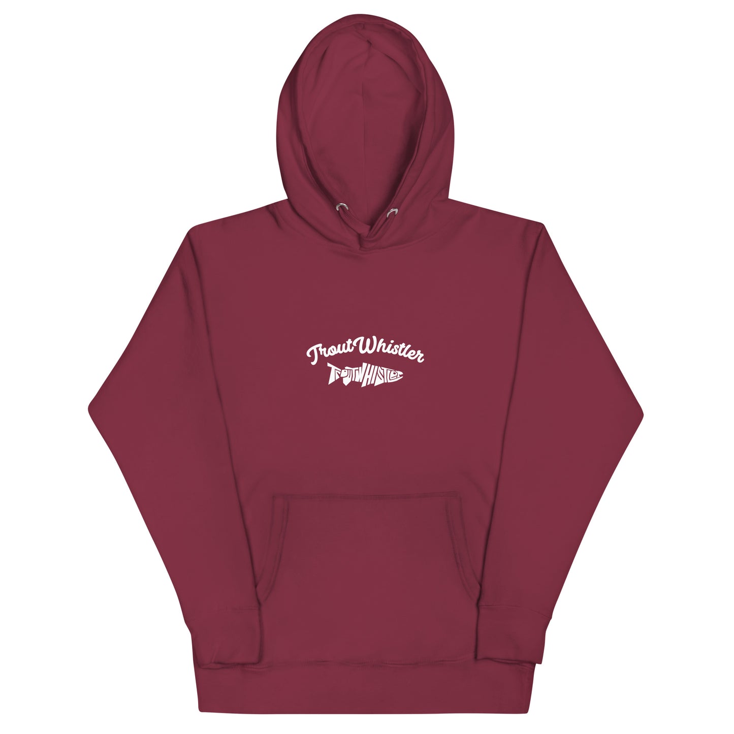 TroutWhistler - Men's Cotton Heritage Hoodies | Black w/ TroutWhistler Logo
