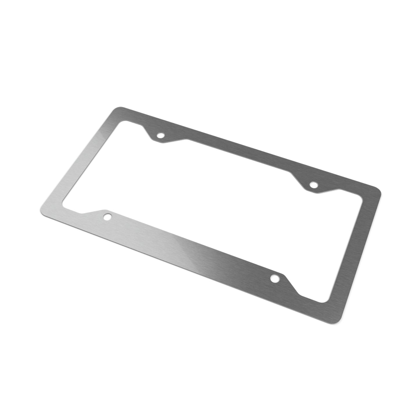 TroutWhistler - Metal License Plate Frame | Black w/ White.com Logo