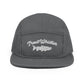 TroutWhistler - 5 Panel Camper | Dark w/ White Logo