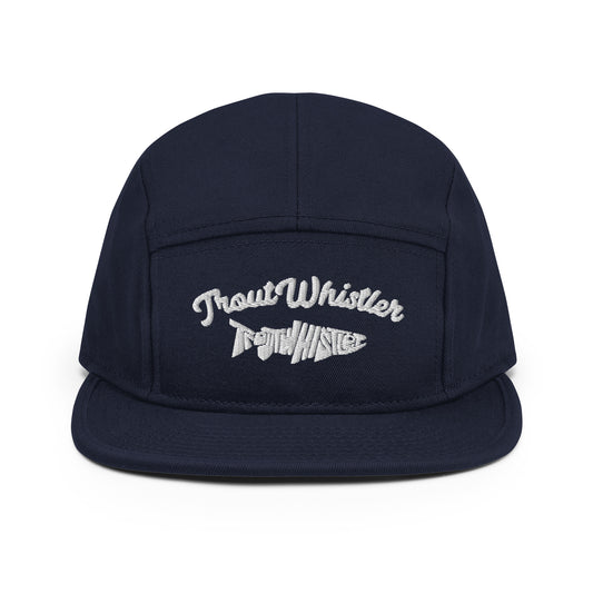 TroutWhistler - 5 Panel Camper | Dark w/ White Logo
