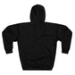 TroutWhistler - AOP Men's Pullover Hoodie | Black w/ White Text & Logos