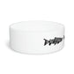 TroutWhistler - Pet Bowl | White W/ Black Multi-Logo