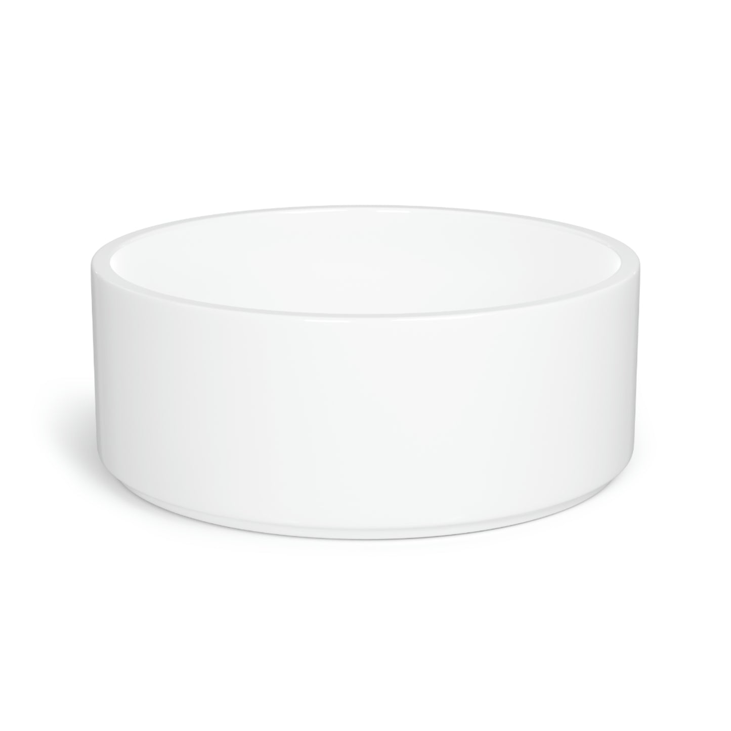 TroutWhistler - Pet Bowl | White W/ Black Multi-Logo
