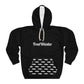 TroutWhistler - AOP Men's Pullover Hoodie | Black w/ White Text & Logos