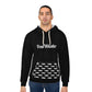 TroutWhistler - AOP Men's Pullover Hoodie | Black w/ White Text & Logos