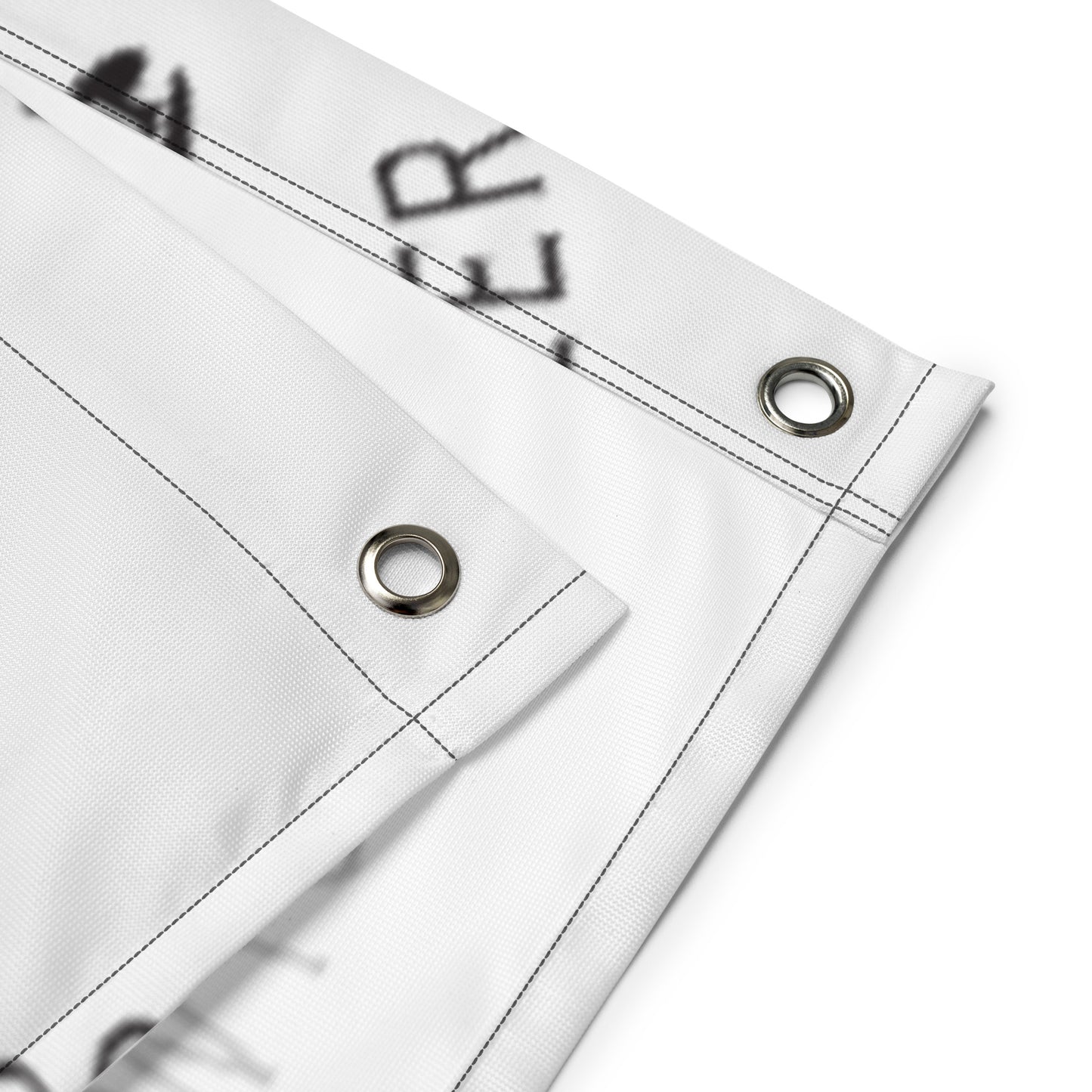 Accessories - DriftlessWhistler Flag | White w/ Black Logo