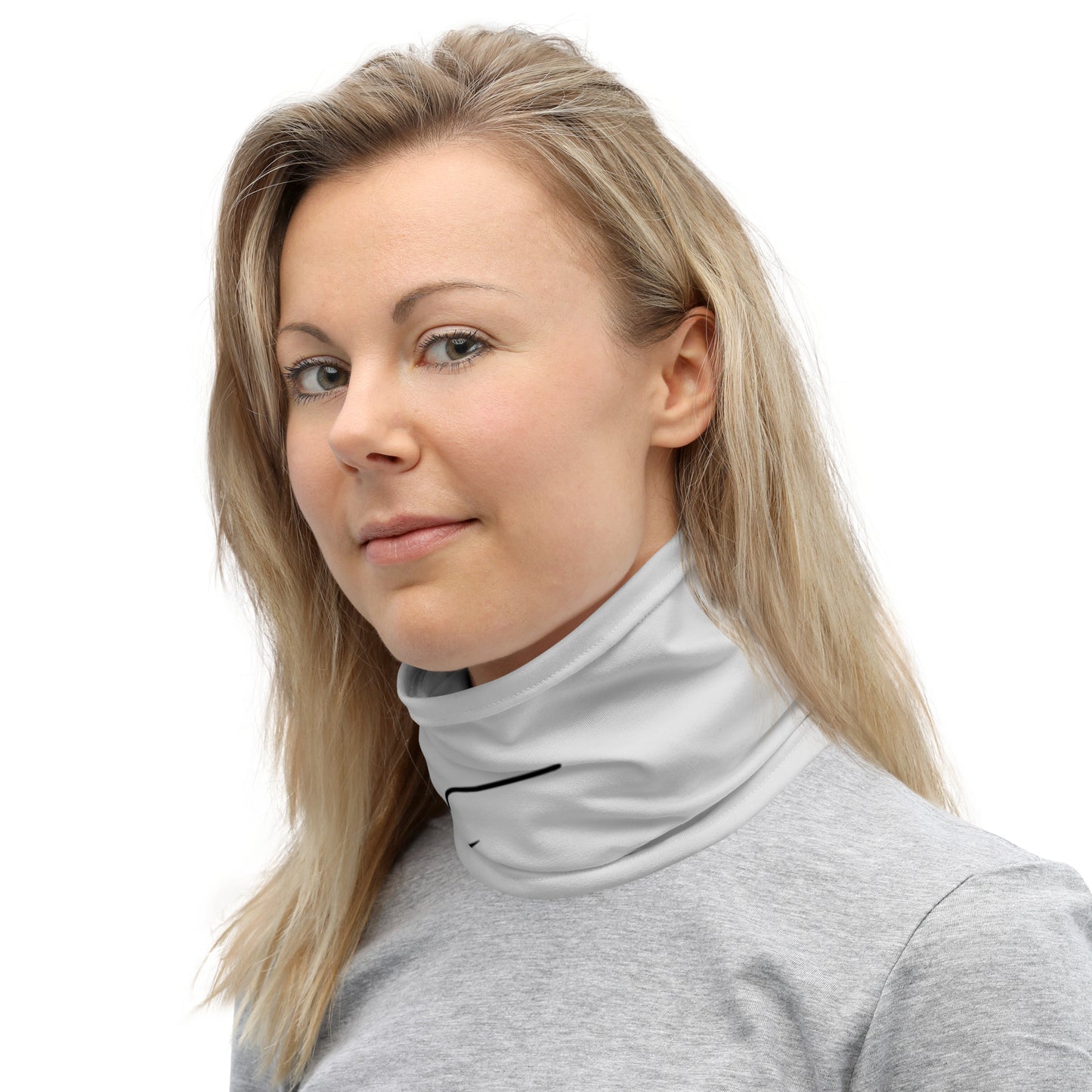 TroutWhistler - Neck Gaiter | Grey W/ Dark Hook