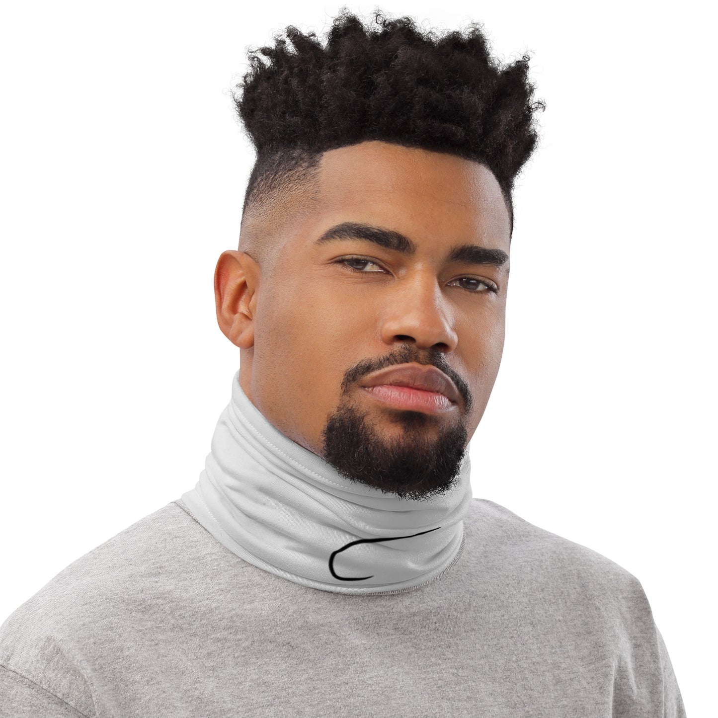 TroutWhistler - Neck Gaiter | Grey W/ Dark Hook