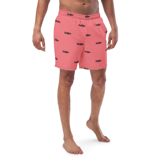 TroutWhistler - Men's Shorts | Trunks Salmon w/ Black Logo