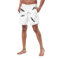TroutWhistler - Men's Swim Trunks | White w/ Black Logo