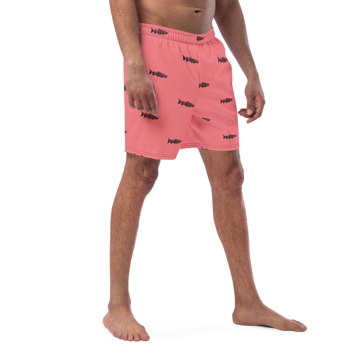 TroutWhistler - Men's Shorts | Trunks Salmon w/ Black Logo