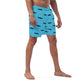 TroutWhistler - Men's Swim Trunks | Deep Sky Blue w/ Black Logo