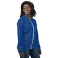 TroutWhistler - Women's Bomber Jacket | Dark Cerulean w/ White TroutWhistler Logo
