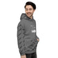 TroutWhistler - Men's Hoodie | I'm Hooked On TroutWhistler - Grey w/ Black & White Logos