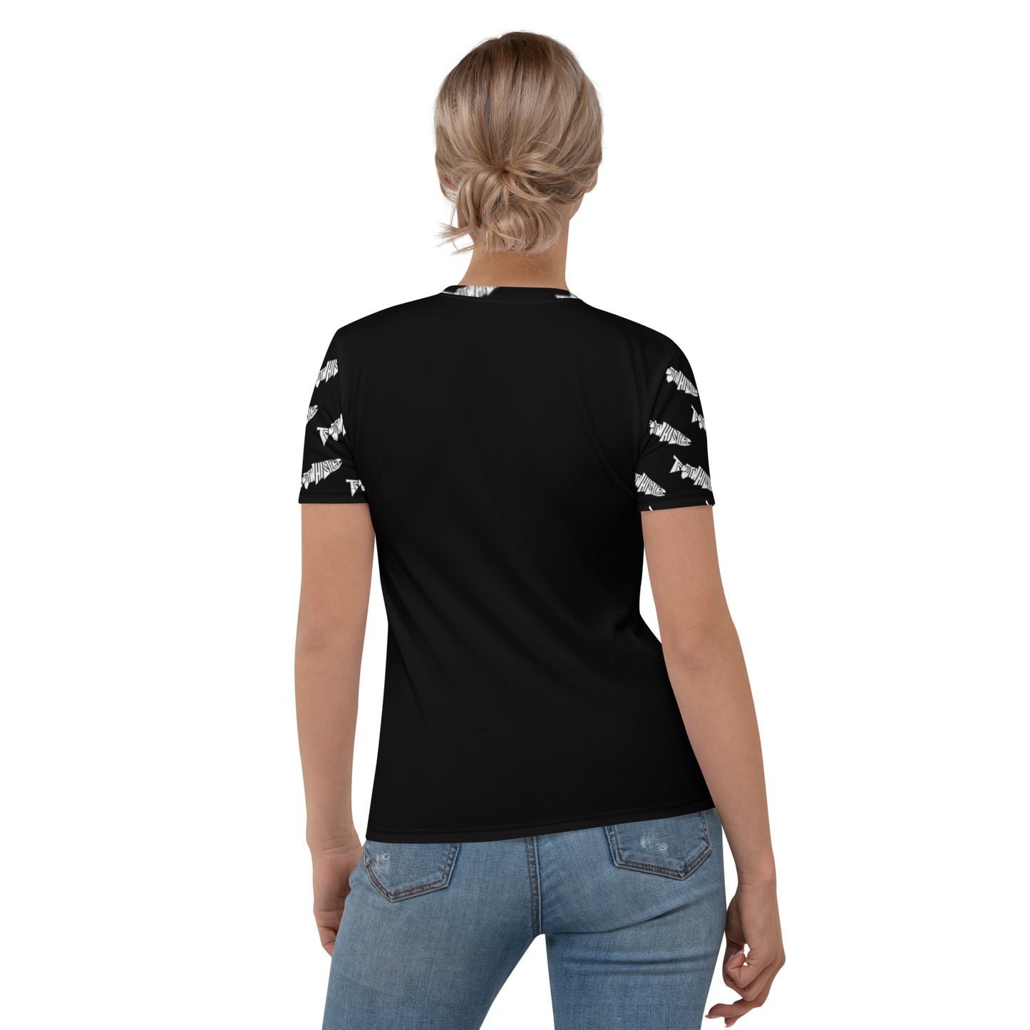 TroutWhistler - Women's Shirt | Black w/ White Logo