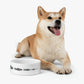 TroutWhistler - Pet Bowl | White W/ Black Multi-Logo
