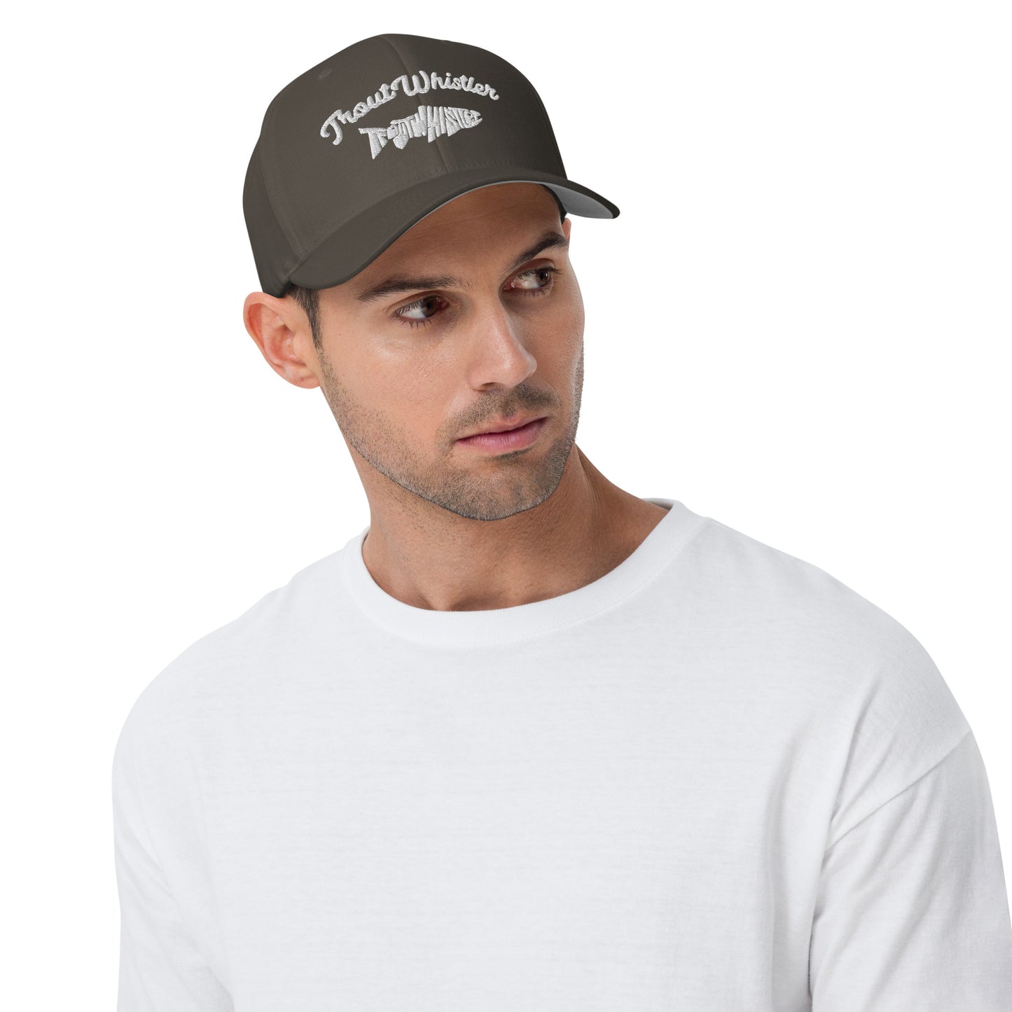 TroutWhistler - Structured Twill Cap | Dark w/ TW logo & Text