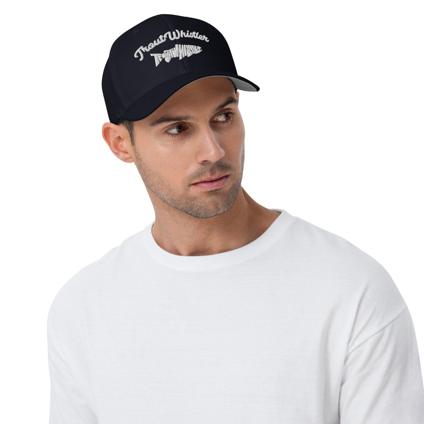 TroutWhistler - Structured Twill Cap | Dark w/ TW logo & Text