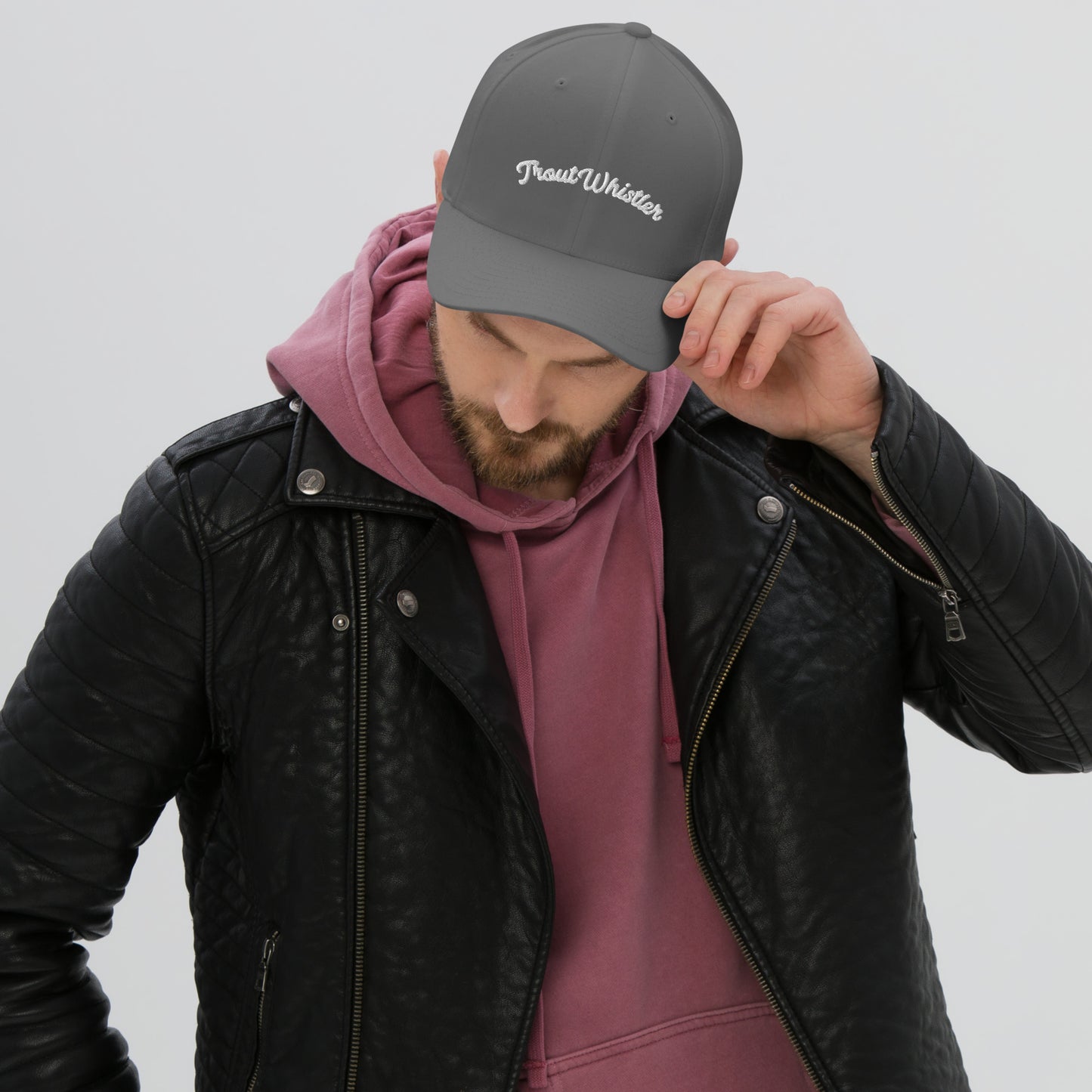 TroutWhistler - Structured Twill Cap | Dark w/ TW Text