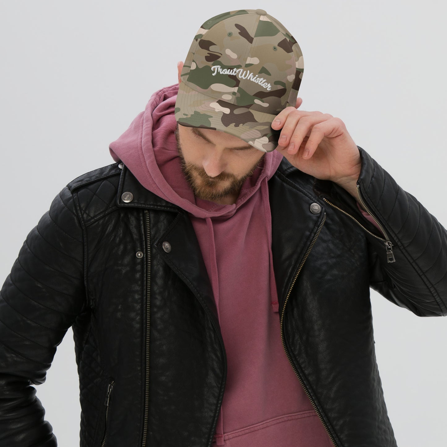 TroutWhistler - Structured Twill Cap | Dark w/ TW Text