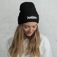 TroutWhistler - Cuffed Beanie | Dark w/ White Logo