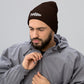 TroutWhistler - Cuffed Beanie | Dark w/ White Logo