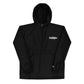 TroutWhistler - Embroidered Champion Packable Jacket | Dark w/ White Logo